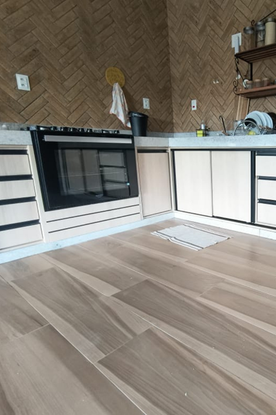 Coxinha sob medita cozinha grande