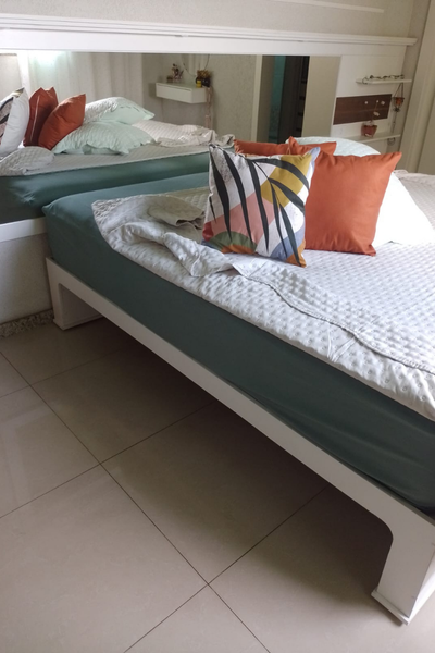 cama com cabebeira box sob medida